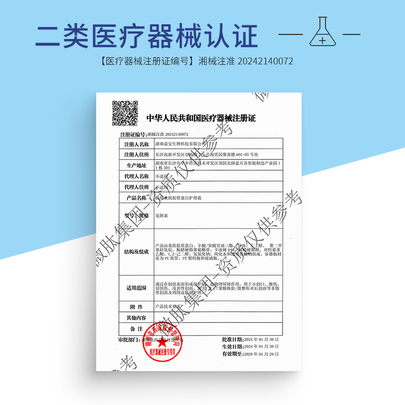 Medical Restructured Collagen Care Cream Medical Equipment Wound Repair Cream Mechanical Brand Repair Care Cream