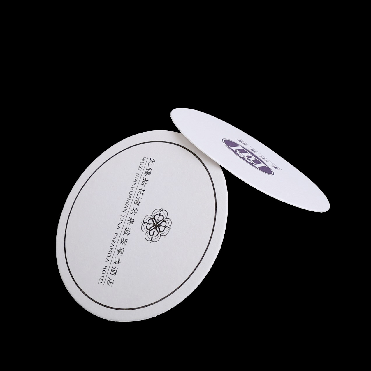 Paper absorbent coaster disposable coaster hotel guest room water coaster can be printed logo thickened paper