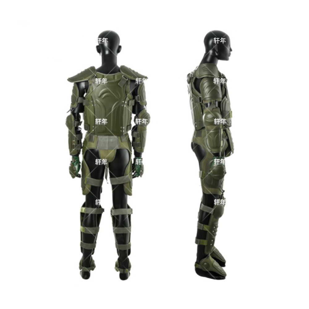 Xuannian Riot Suit, Riot Armor Suit, Stab-Proof Clothing, Stab-Proof Clothing, Self-Defense Clothing (Excluding Helmet) Green