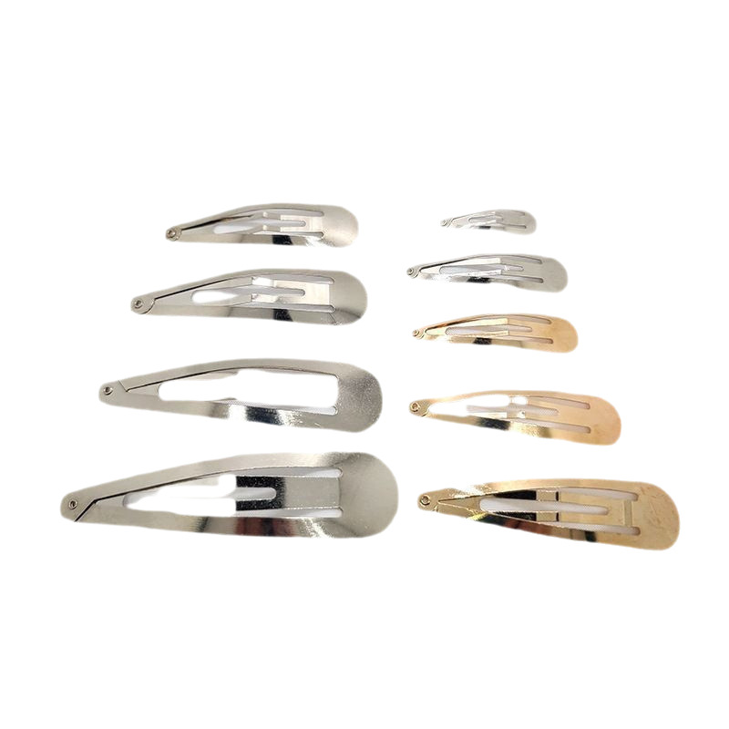 3-9cm water drop oval square break clip gold and silver white bb clip side clip DIY handmade material hair accessories bottom clip