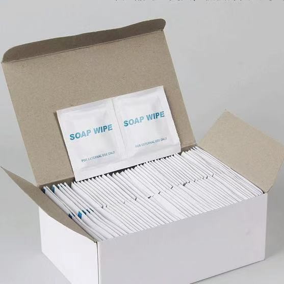 Disposable Soap Wipes, Hand Soap Wipes, Handkerchief Wipes, Individually Packaged Mild Sanitary Wipes