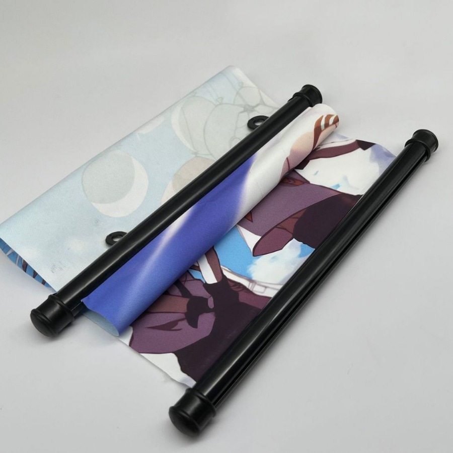 Huasu Wall Calendar Hanging Rod Advertising Poster Painting Shaft pvc Flagpole Scroll Hanging Painting Clamp Accessories Poster Rod