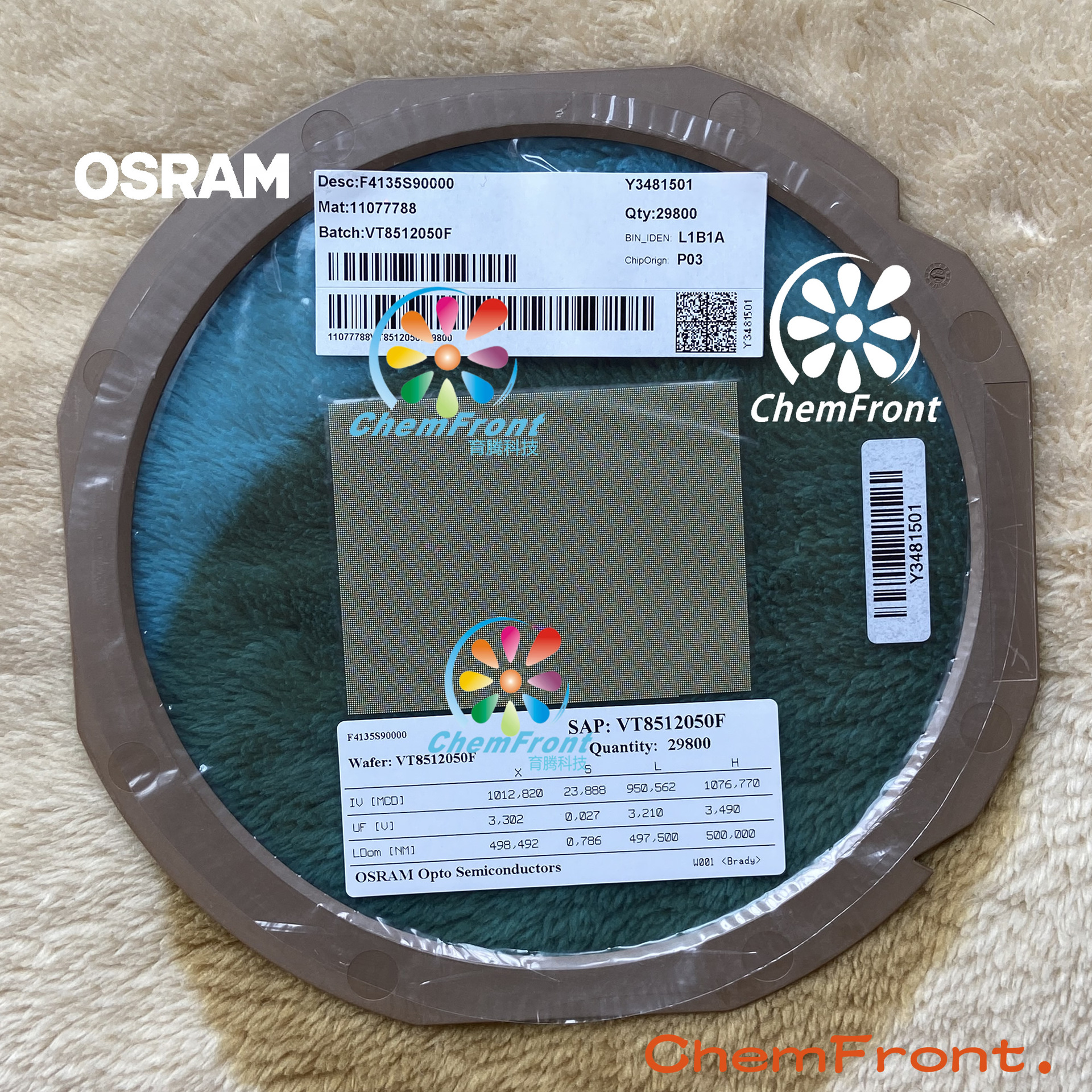 Osram Warning Light Chip Green Led Chip Deep Water Lighting Green Light Chip Green Display Chip