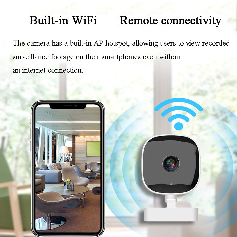 Wireless WiFi Webcam Indoor Home HD Camera Outdoor Sports Camera Security Monitoring Equipment