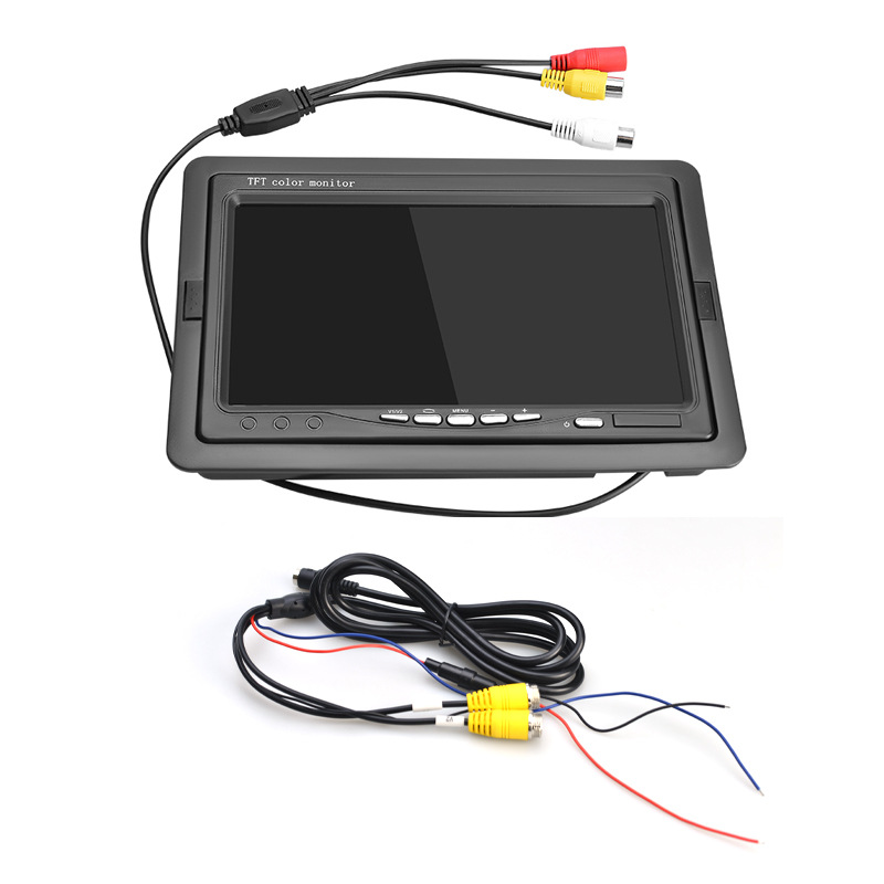 7 inch desktop truck rear view display car 24VAV head reversing image camera screen car display