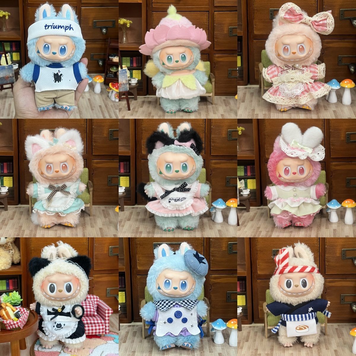 Одежда для кукол Labubu, одежда для малышей первого, второго и третьего поколения, юбки, комбинезоны, супер мило