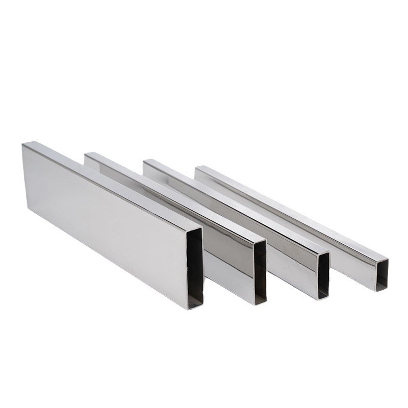 304 Stainless Steel Rectangular Tube Hollow Square Tube 201 Stainless Steel Flat Tube 316L Stainless Steel Brushed Square Tube