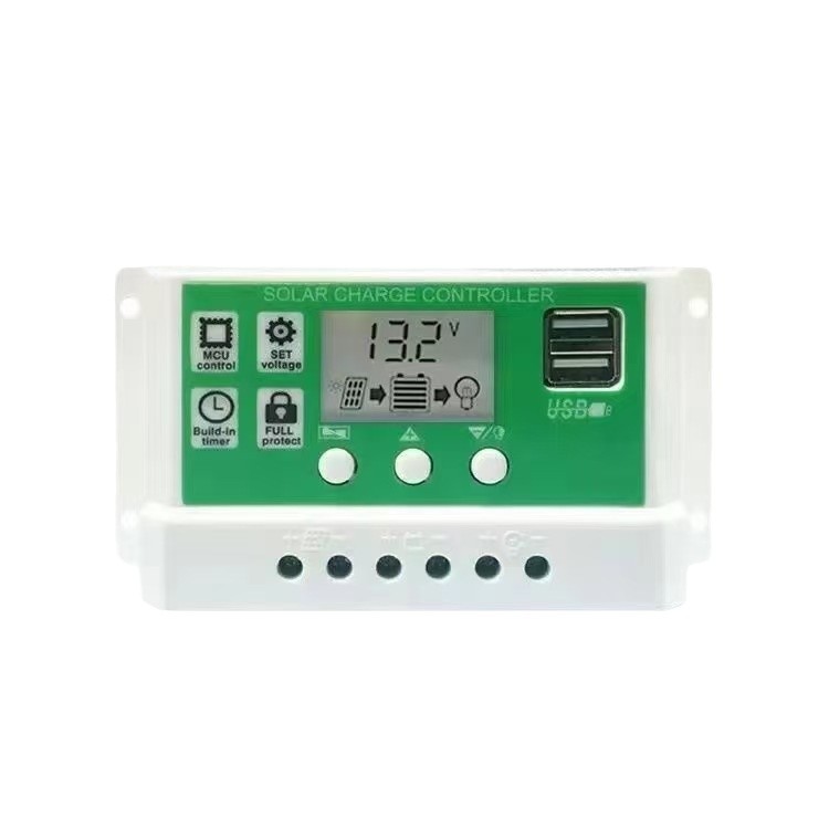 Solar Panel Monocrystalline Solar Charging Panel Automatically Recognizes USB Port 12V/24V Solar Controller