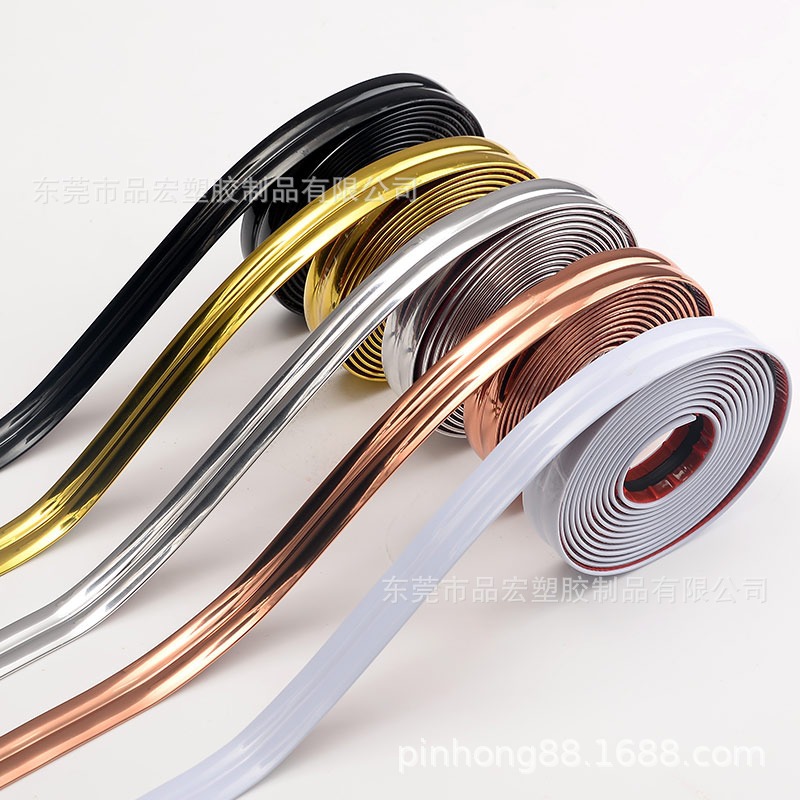 Самоклеящаяся полоса для края шва обивка стен шкафов плитка прямая угловая защитная полоса зеркальная рамка двери изгибающая полоса