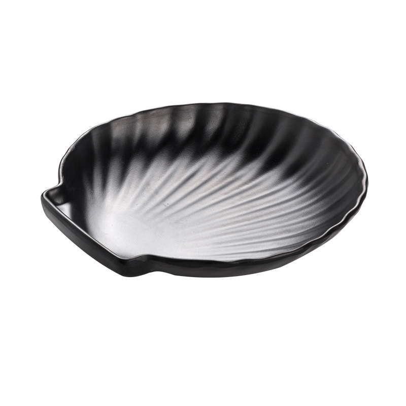 Melamine Black Plate, Side Dish, Ktv Bar Snack Plate, Cold Dish Plate, Creative Fried Restaurant Flavor Plate, Commercial Plate