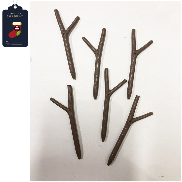 Manufacturers sell Christmas crafts snowman accessories snowman doll branches plastic tree branches Christmas antlers DIY