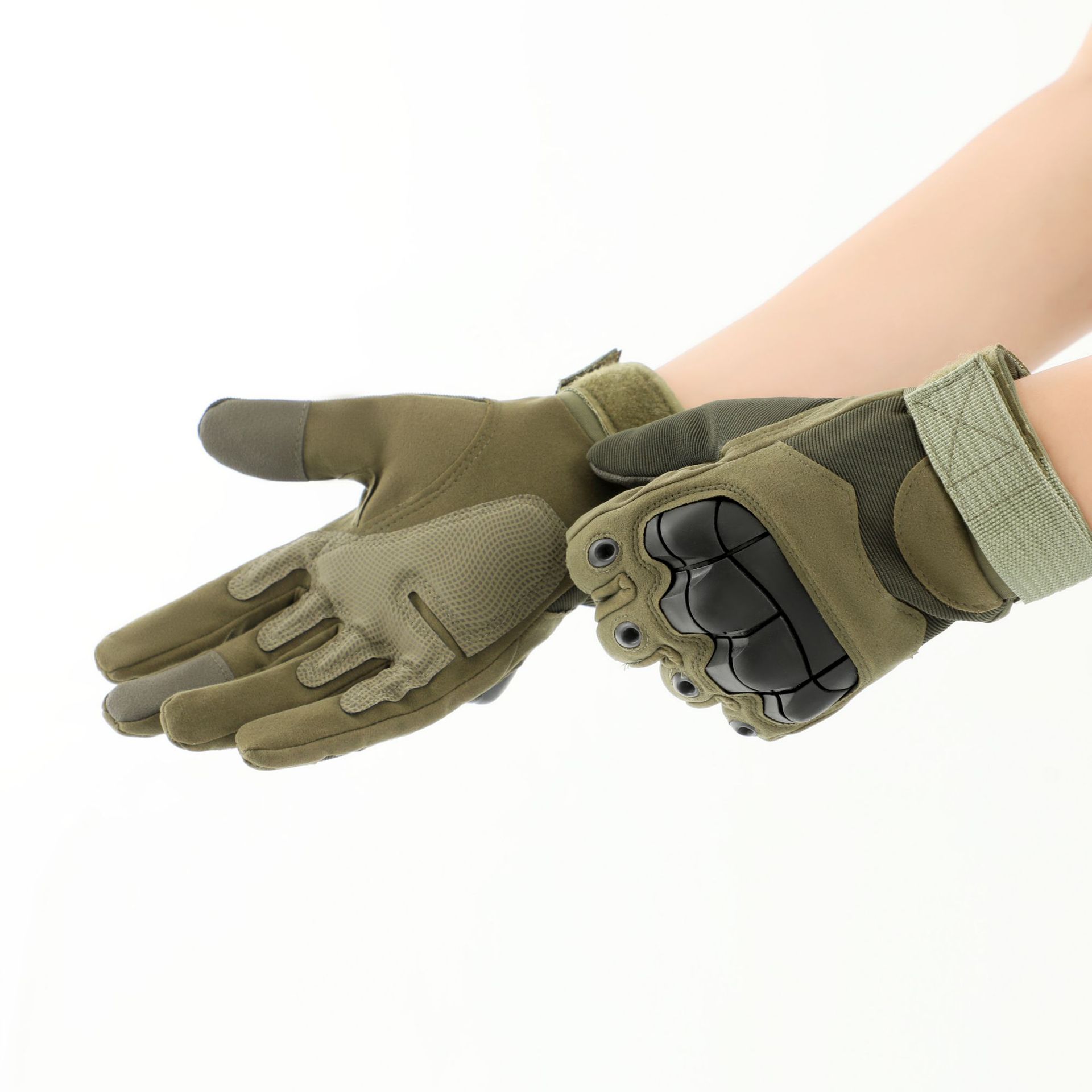 Soft Shell Tactical Combat Half-Finger Gloves Men's Padded Non-Slip Fitness Cycling Combat Gloves