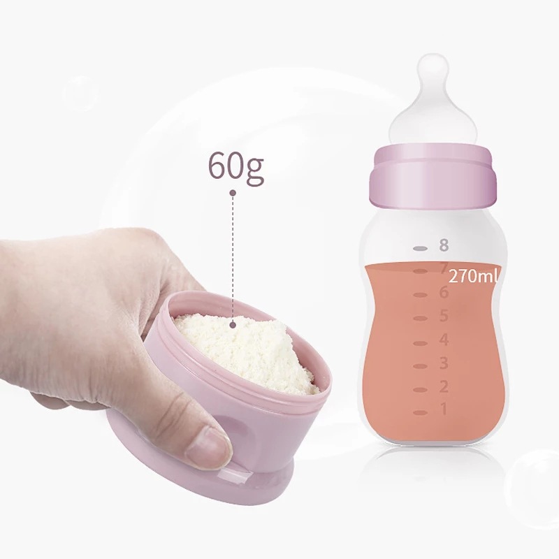 Cross-Border Baby Portable Four-Layer Milk Powder Independent Layered Milk Powder Compartment Children's Food Storage Drop Shipping