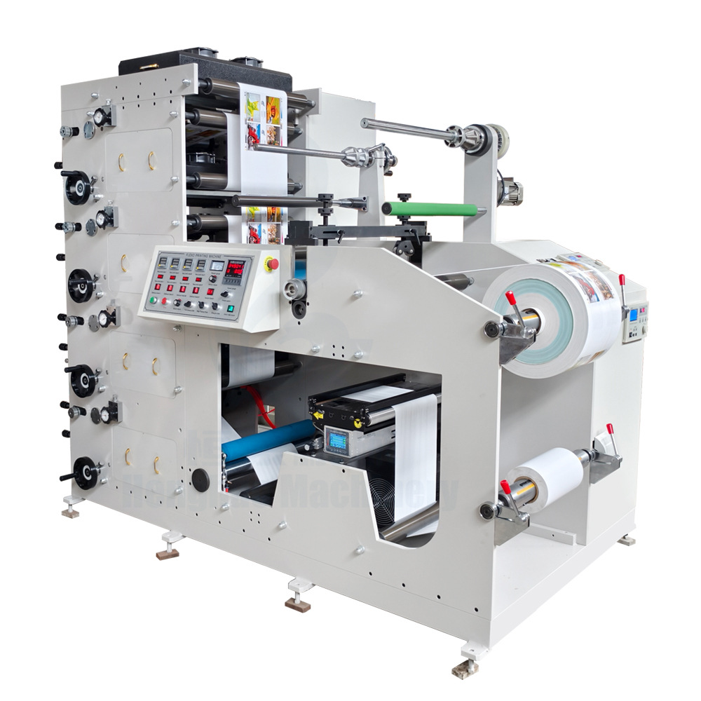 Wenzhou Ruian Manufacturer High-Speed Color Self-Adhesive Label Printing Machine Roll Napkin Pet Trademark Flexo Printing