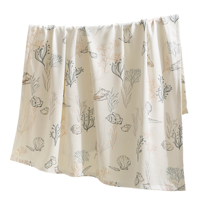 Bamboo Fiber Children's Blanket Summer Baby Newborn Kindergarten Nap Blanket Baby Sweat-absorbent Ice Silk Blanket