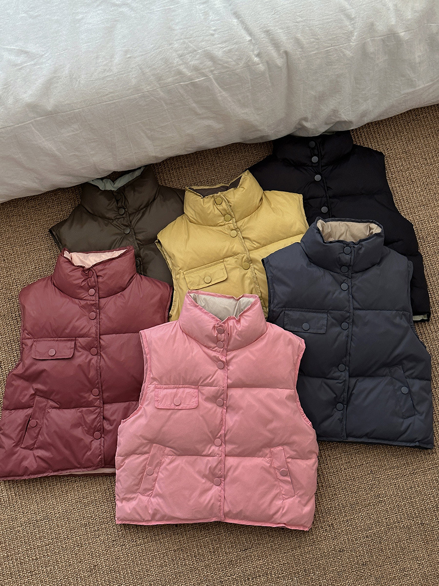 Autumn and Winter Children's down Vests, Infant Casual Korean Style Children's Clothing Vests, Baby down Vests Wholesale