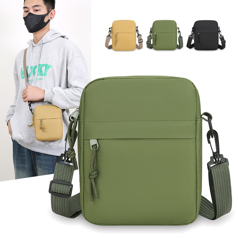 Сумка через плечо мужская 2024 года, новая кросс-бодерная повседневная сумка для мобильного телефона, маленькая спортивная сумка