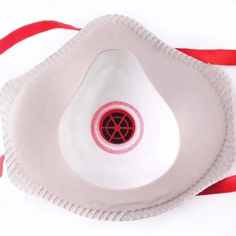 Head-mounted breathing valve dustproof 95 new mask industrial dust welding polishing cup type spray paint without silicone postage