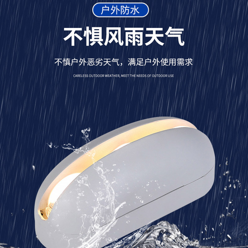 Led Outdoor Waterproof Window Sill Lamp Hotel Aisle Corridor 360-Degree Luminous Ray Lamp Ktv Bar Creative Wall Lamp