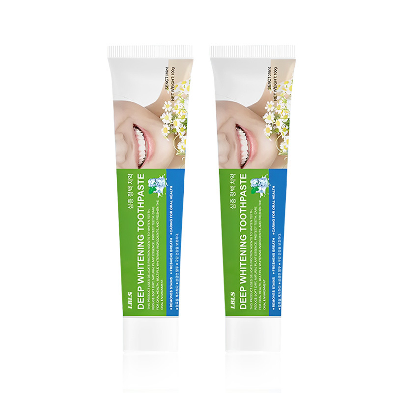 LBLS deep whitening toothpaste bright white de-yellow de-halitosis de-tartar clove bright white teeth mint flavor wholesale