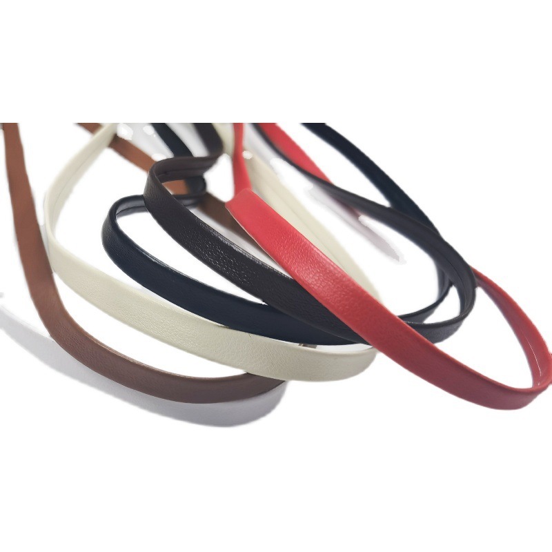 Bjd Baby Clothes and Shoes DIY Jewelry Handmade Material Accessories Pu Imitation Leather Rope Belt Leather Strip Black Strip