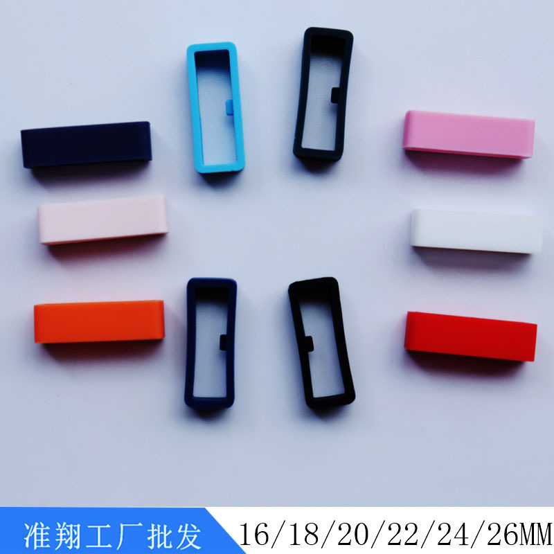 Suitable for Huami/Huawei/Jiaming Smart Watch with Movable Ring Strap Hand Ring with Card Point Silicone Watch Ring 22mm