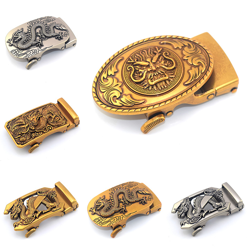 Ретро пряжка для ремня с драконами, имитация меди, автоматическая пряжка, горячая распродажа