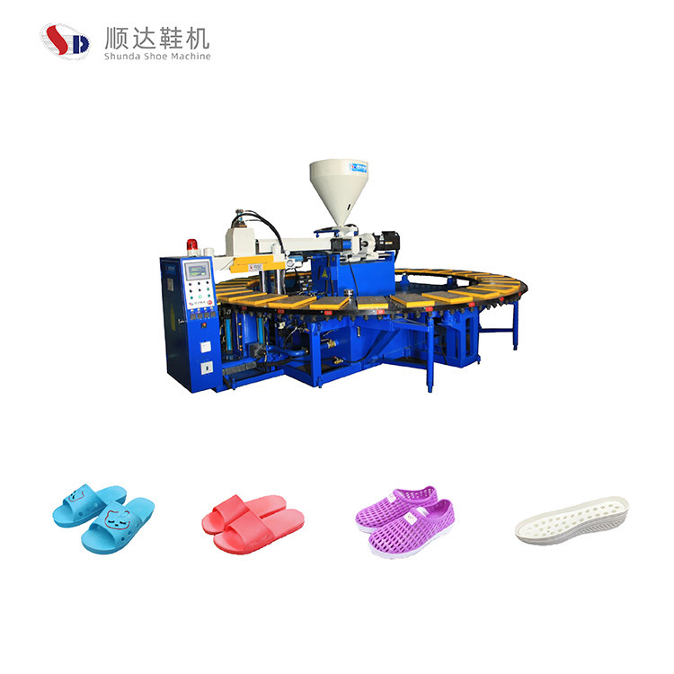 Shunda Pvc Shoe Blower, Disc Injection Molding Machine, Plastic Slipper Production Equipment, Clogs Garden Shoe Machine
