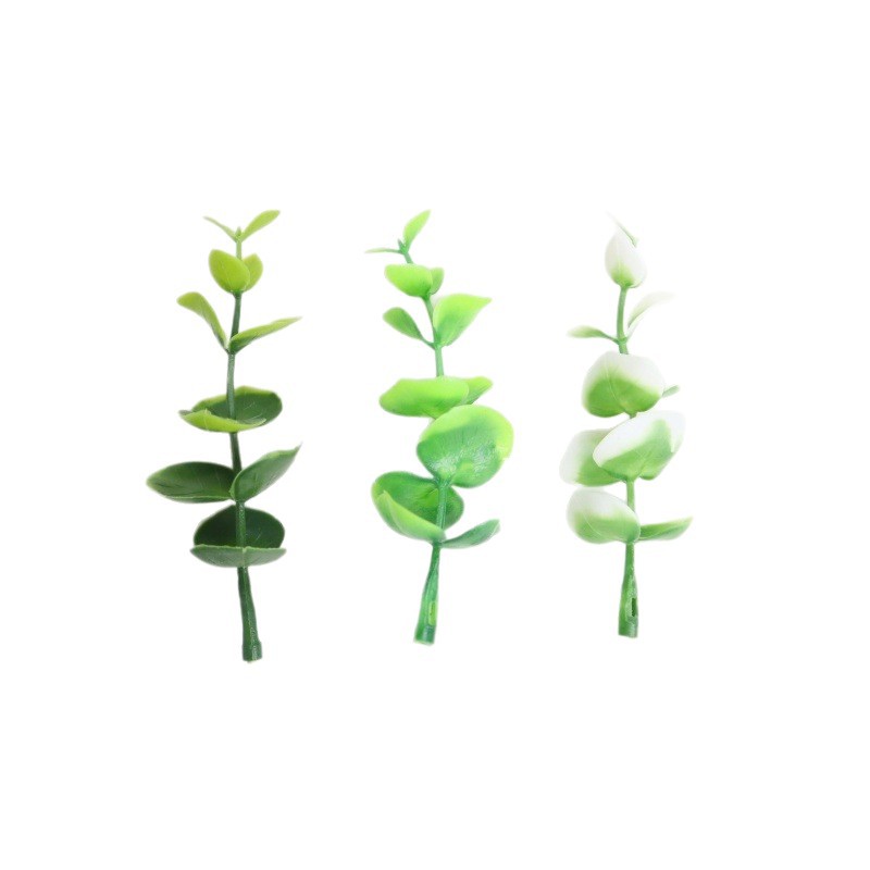 Simulated Green Plants and Aquatic Plants Accessories, Eucalyptus Branches, Simulated Flowers, Plastic Accessories, Plastic Grass Decorative Materials, Garland Decorative Materials