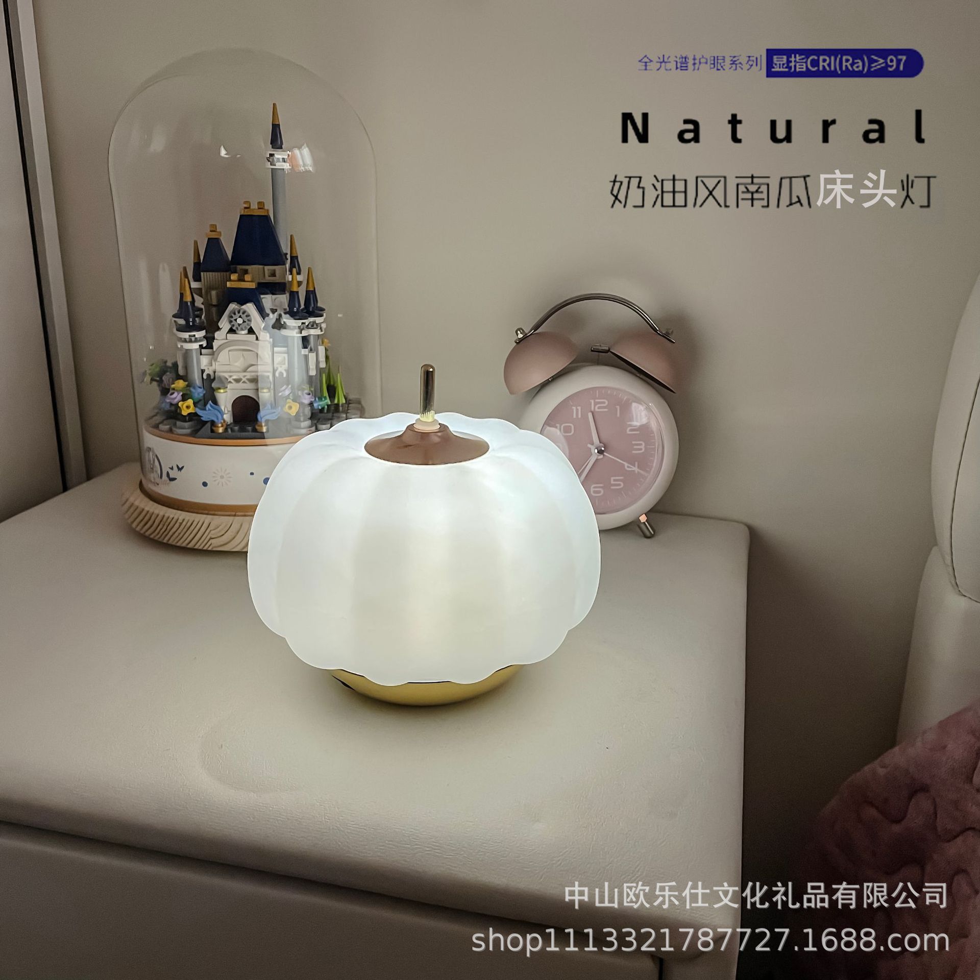 Скандинавская стильная тыквенная лампа мягкого света, ночник для детей на Хэллоуин, простая настольная лампа для чтения