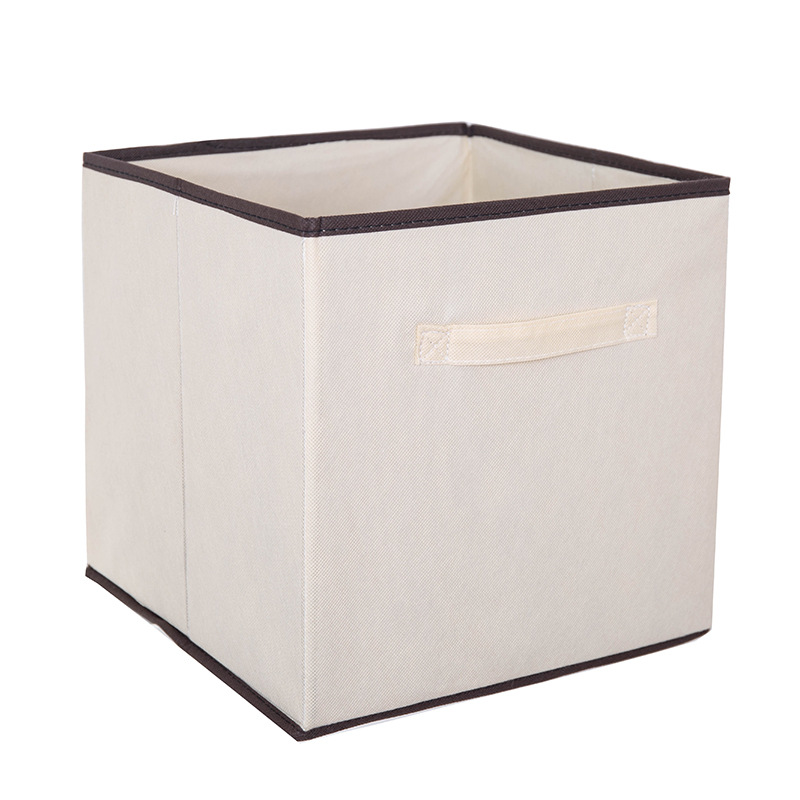Non-Woven Square Lidless Multifunctional Storage Box Household Clothing and Toy Storage Box Foldable Portable Storage Box