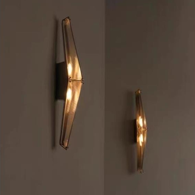 Manufacturer Lamps Chen Xingyu Creative Design Wall Lamp Modern Minimalist Living Room Bedroom Stairwell Glass Retro Wall Lamp