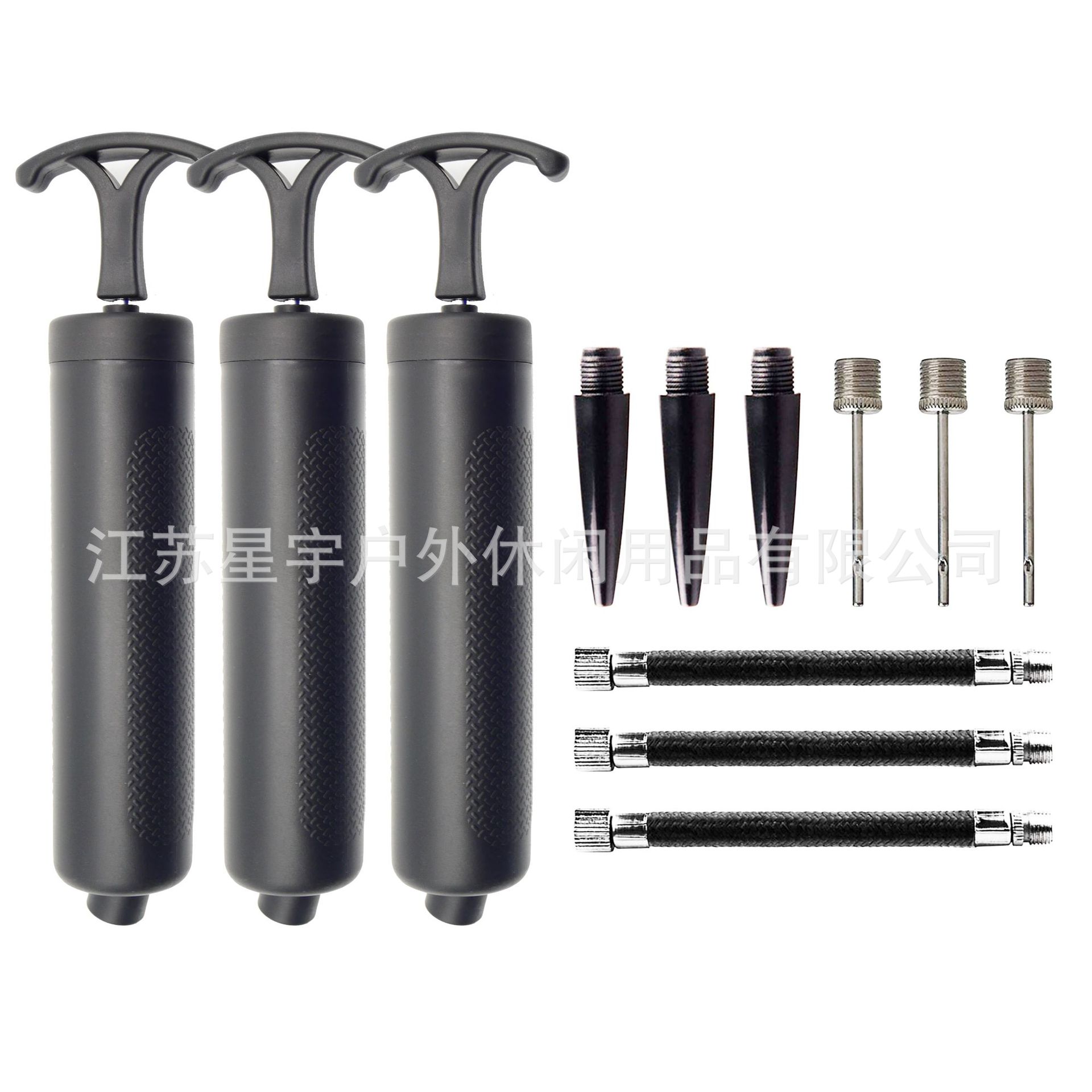 [Foreign trade quality] Basketball Football pump portable hand push inflatable toy inflatable