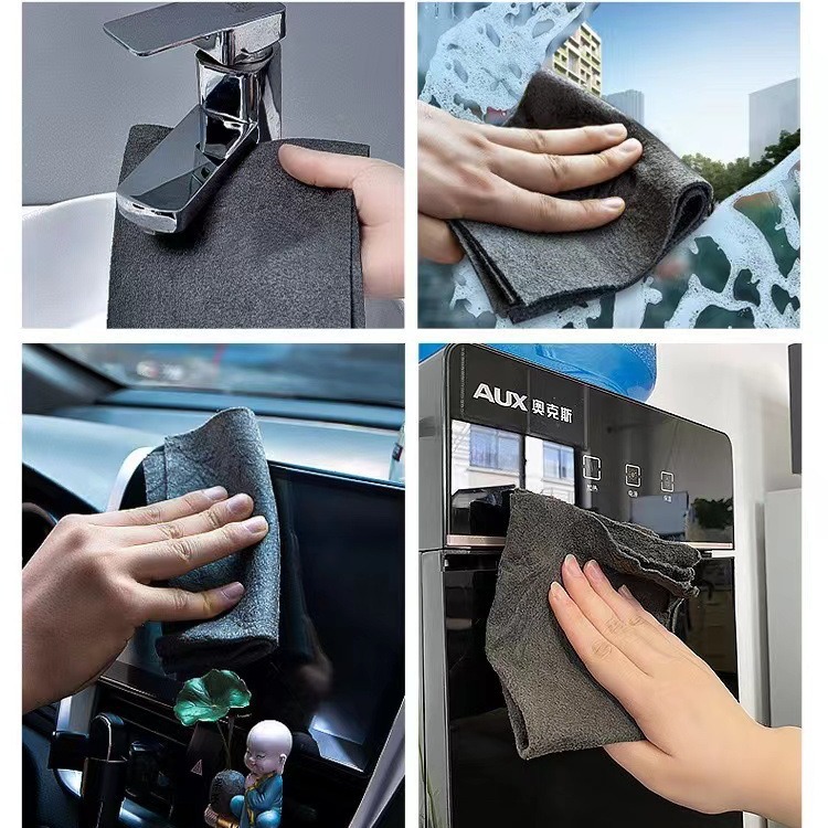 Magic Cloth Wipe Glass Special Dish Thickened Seamless Watermark-free Household Hair-free Absorbent Cloth Wipe Mirror AliExpress