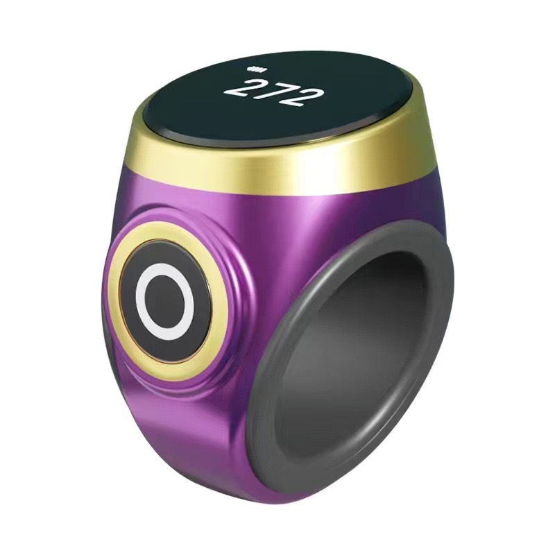 Cross-border S9 manual ring electronic counter visual counter touch digital display hand charging smart luminous