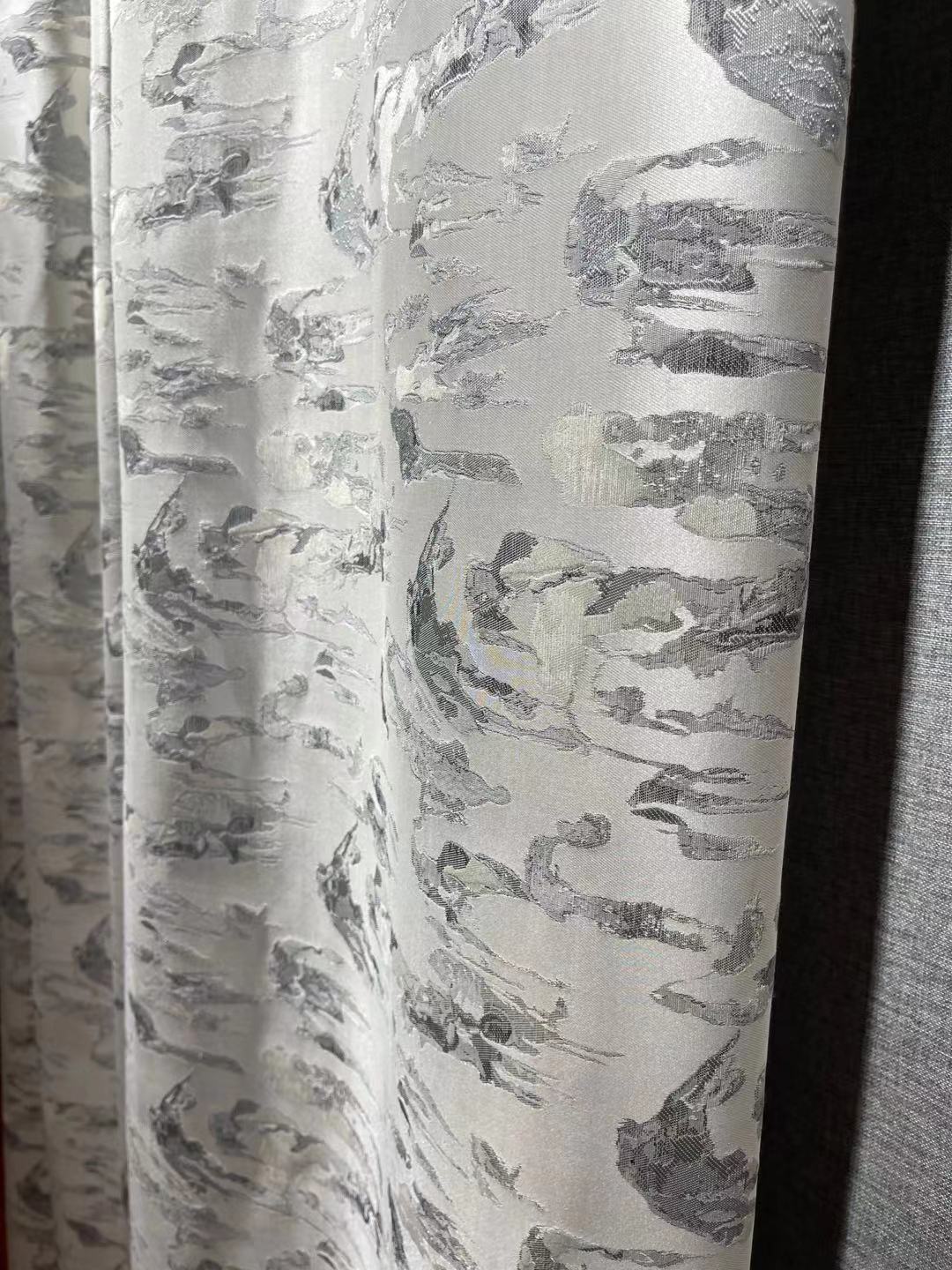 New Entry Luxury Finished Curtain Customized High Temperature Shaped Perforated Korean Pleated Lifting Hook Size Customized on Demand