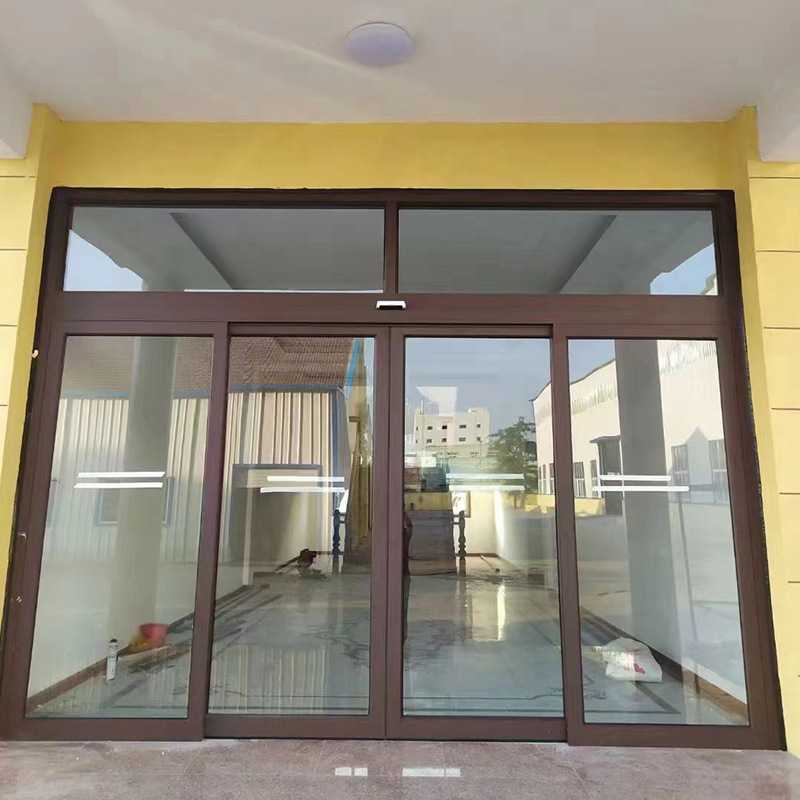 Translation Electric Glass Sensor Door Aluminum Alloy Bank Hotel Lobby Shopping Mall Exhibition Hall Translation Sensor Automatic Door