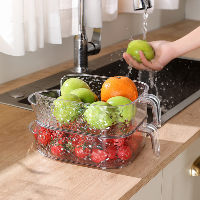 Stackable Vegetable Storage Artifact Kitchen Dish Plate Household Dish Preparation Hand-held Ingredients Multi-layer Dish Plate with Scallion, Ginger and Garlic