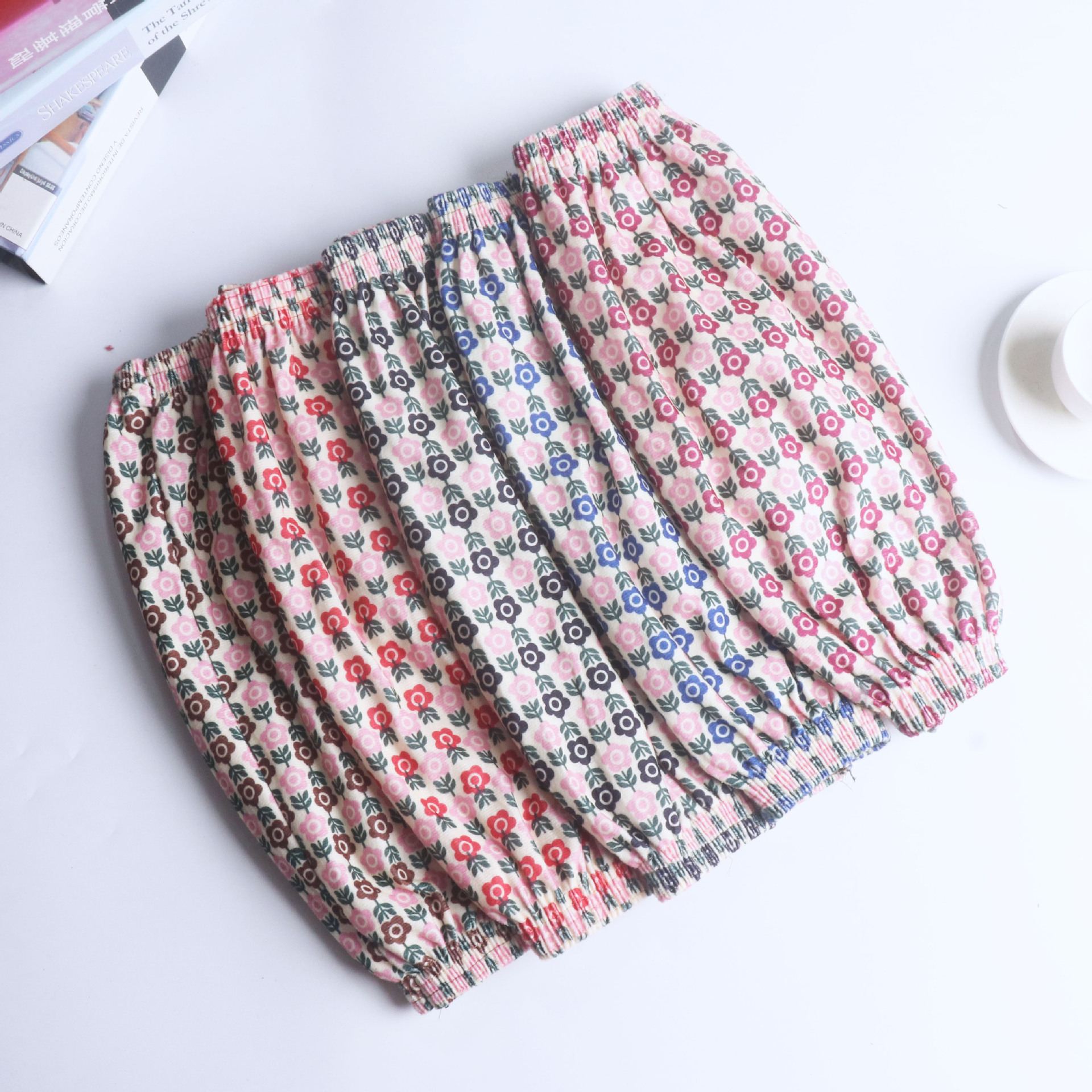 Sleeve four-pin oil-proof anti-fouling long thickened autumn and winter adult men's and women's kitchen flannel oversleeve work anti-dirty sleeve