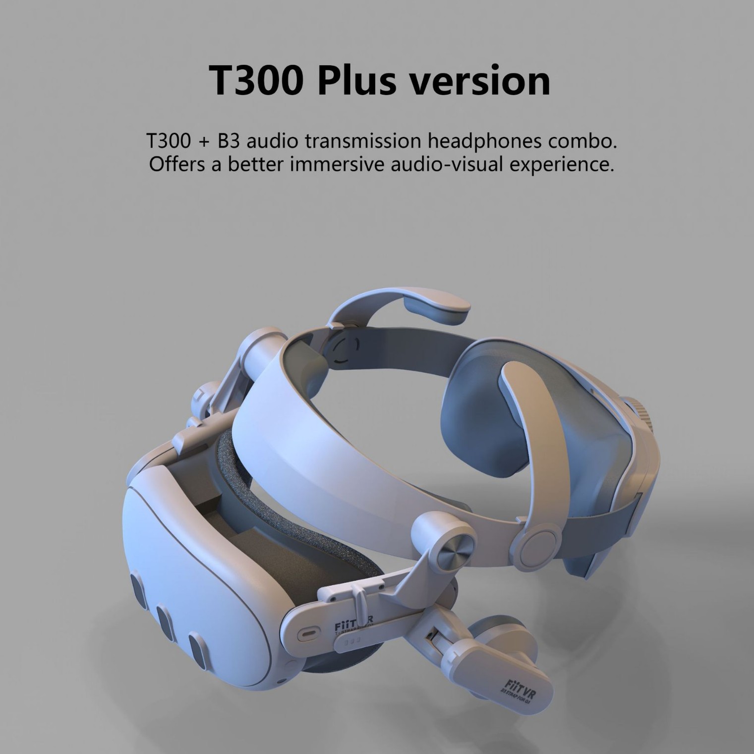 Meta Quest3 Headphone Vr Accessories T300Plus New Headband Decompression and Comfort Original Sound