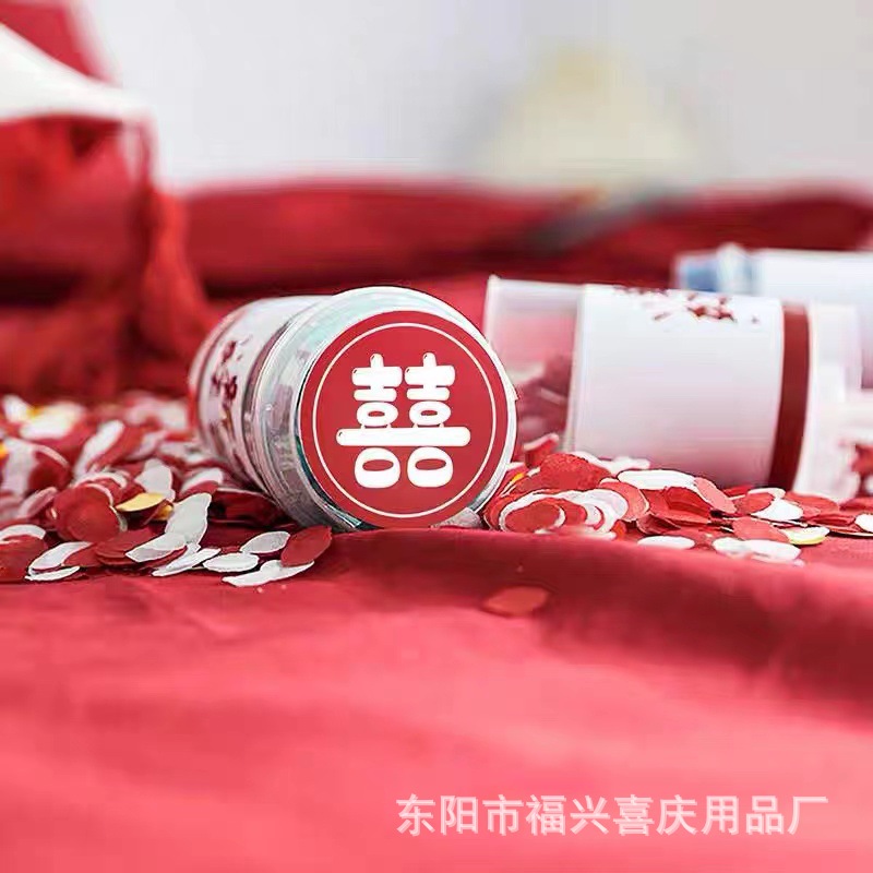 Wedding Supplies Wedding Hand Salute Wedding Hand Push Spray Flower Vessel Birthday Hand Screw Flower Vessel Hand Pull Cannon Push Music