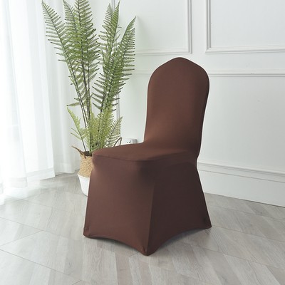 Elastic chair cover thickened hotel wedding banquet conjoined hotel wedding chair cover universal special wedding all-inclusive