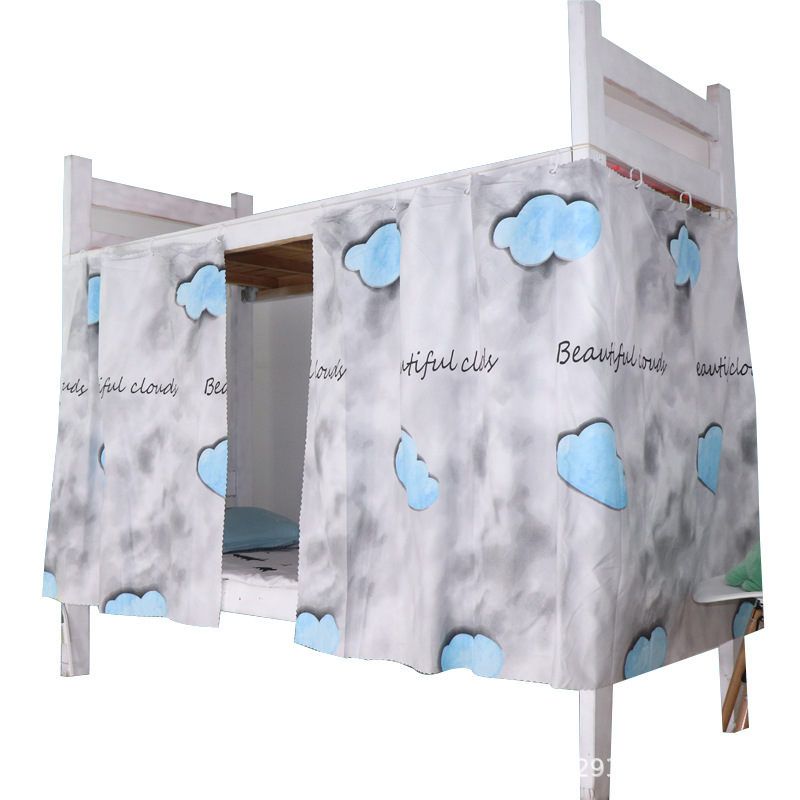 Wholesale College Dormitory Bed Curtains Dormitory Single Bed Blackout Cloth Curtains Upper Bunk Lower Bunk Bed Curtains Dropshipping