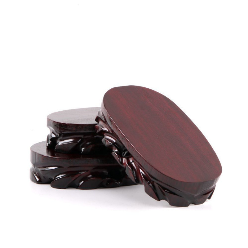 Solid Wood Root Carving with Taishan Stone Base, Unique Stone Craft Ornament, Flower Pot, Buddha Statue, Elevated Stand, Can Be Dug Out