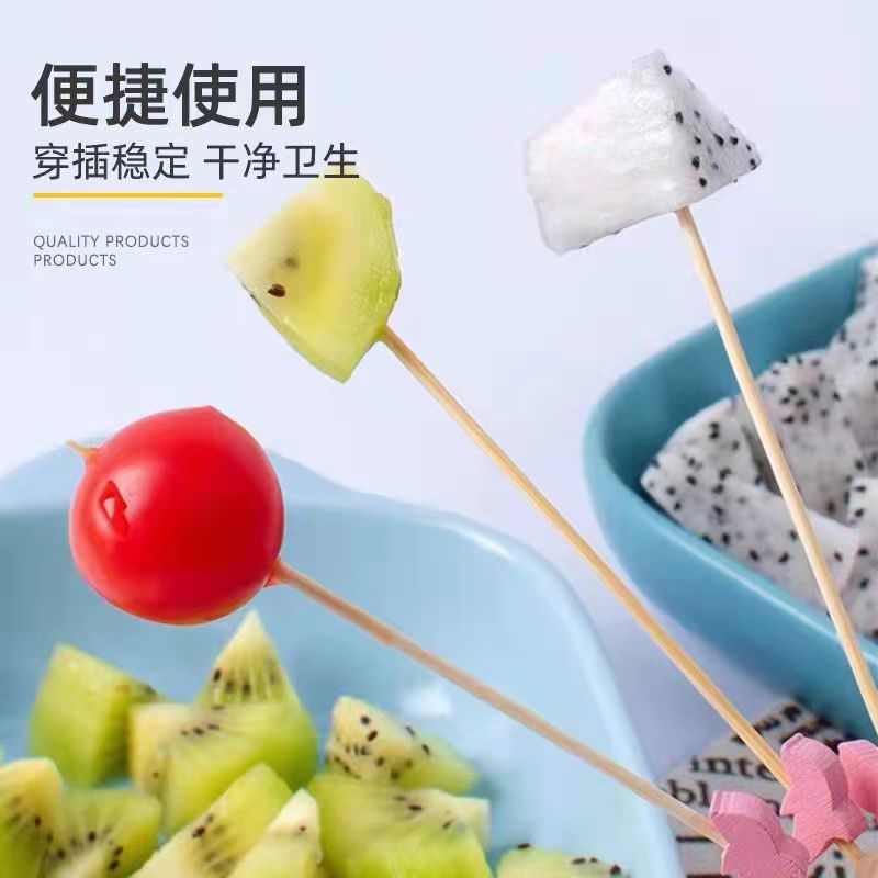 Fruit Picks, Bamboo Picks, Disposable Fruit Forks, Hamburger Picks, Snacks, Sushi Cocktail Picks, Flower Picks, Candied Haws Picks