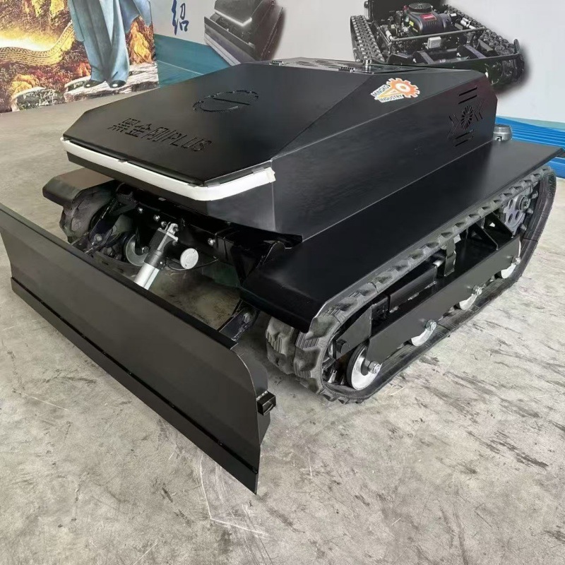 All-Terrain Crawler Lawn Mower Intelligent Remote Control Weeding Snow Plow Agricultural Crawler Weeding Machine