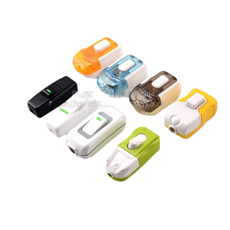 Household bedside switch high-power power supply hand pinch boat type press button D energy-saving lamp fan midway single control