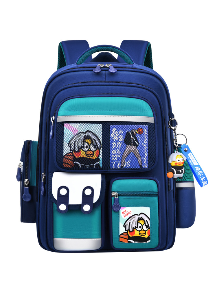 Primary School Schoolbag Children's 1-3-6 Grade Backpack Water-repellent Large Capacity Sandwich Oxford Cloth Backpack