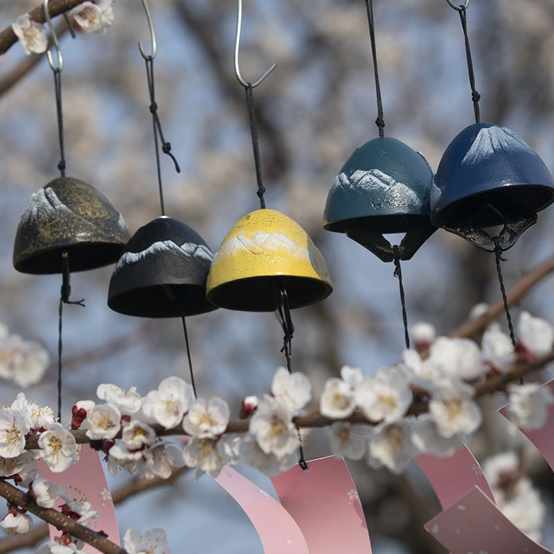 Cast Iron Wind Chime B&B Metal Retro Scenic Spot Balcony Outdoor Courtyard Camping Style Canopy Chinese and Japanese Style Camping Style Bell