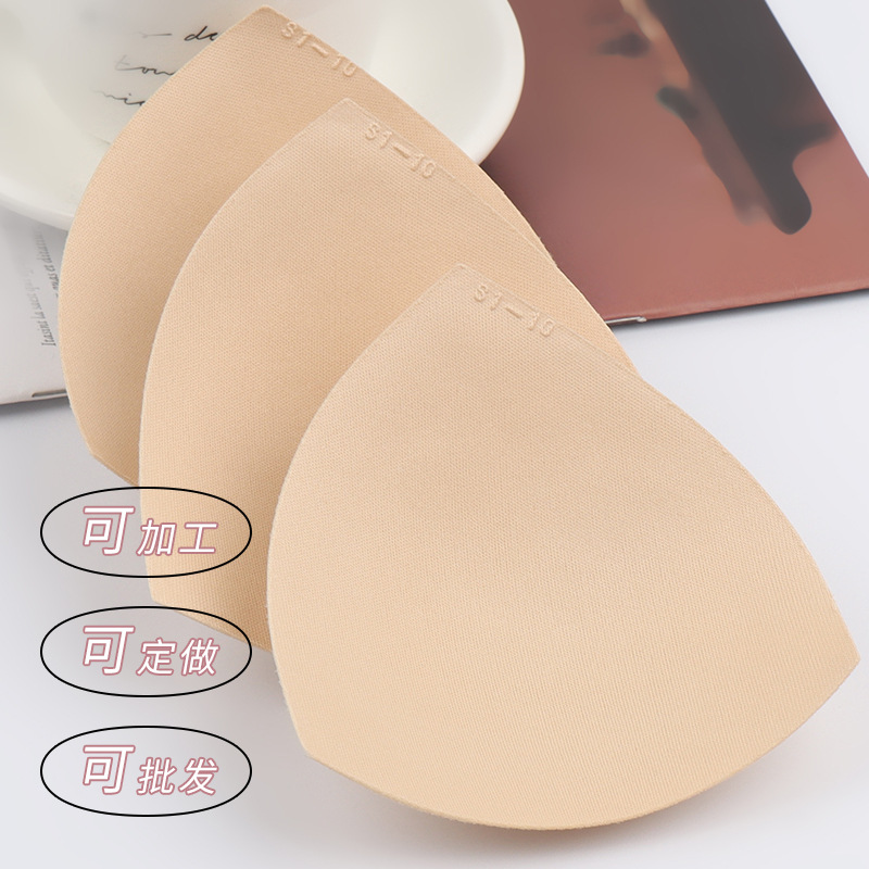 Factory Direct Sales Popular Triangle Women's Sponge Bra Pads Thin Seamless Breathable Swimsuit Bra Pad Inserts Wholesale